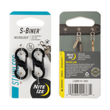 Nite Ize S-Biner Microlock Stainless Steel - 2 Pack