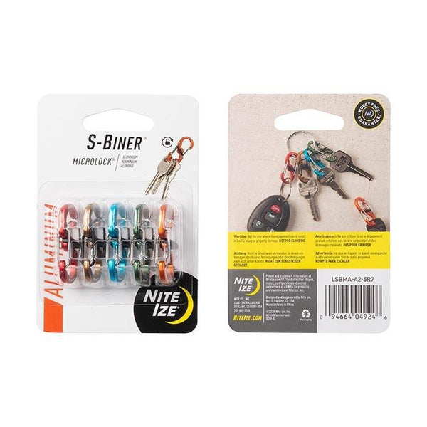 Nite Ize S-Biner MicroLock Aluminum - 5 Pack