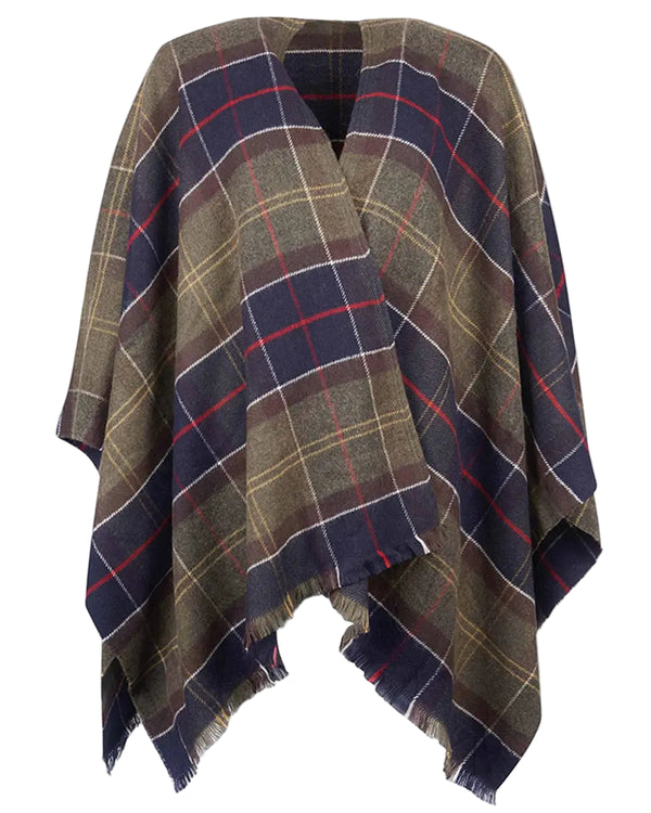 Barbour Womens Staffin Tartan Serape Scarf