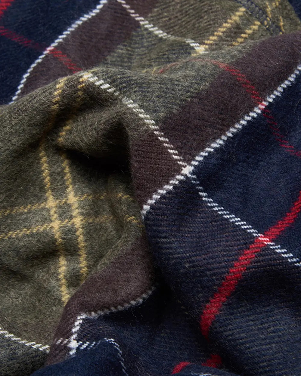 Barbour Womens Staffin Tartan Serape Scarf