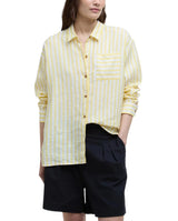Barbour Womens Annie Striped Linen Long Sleeve Shirt