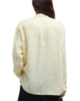 Barbour Womens Annie Striped Linen Long Sleeve Shirt