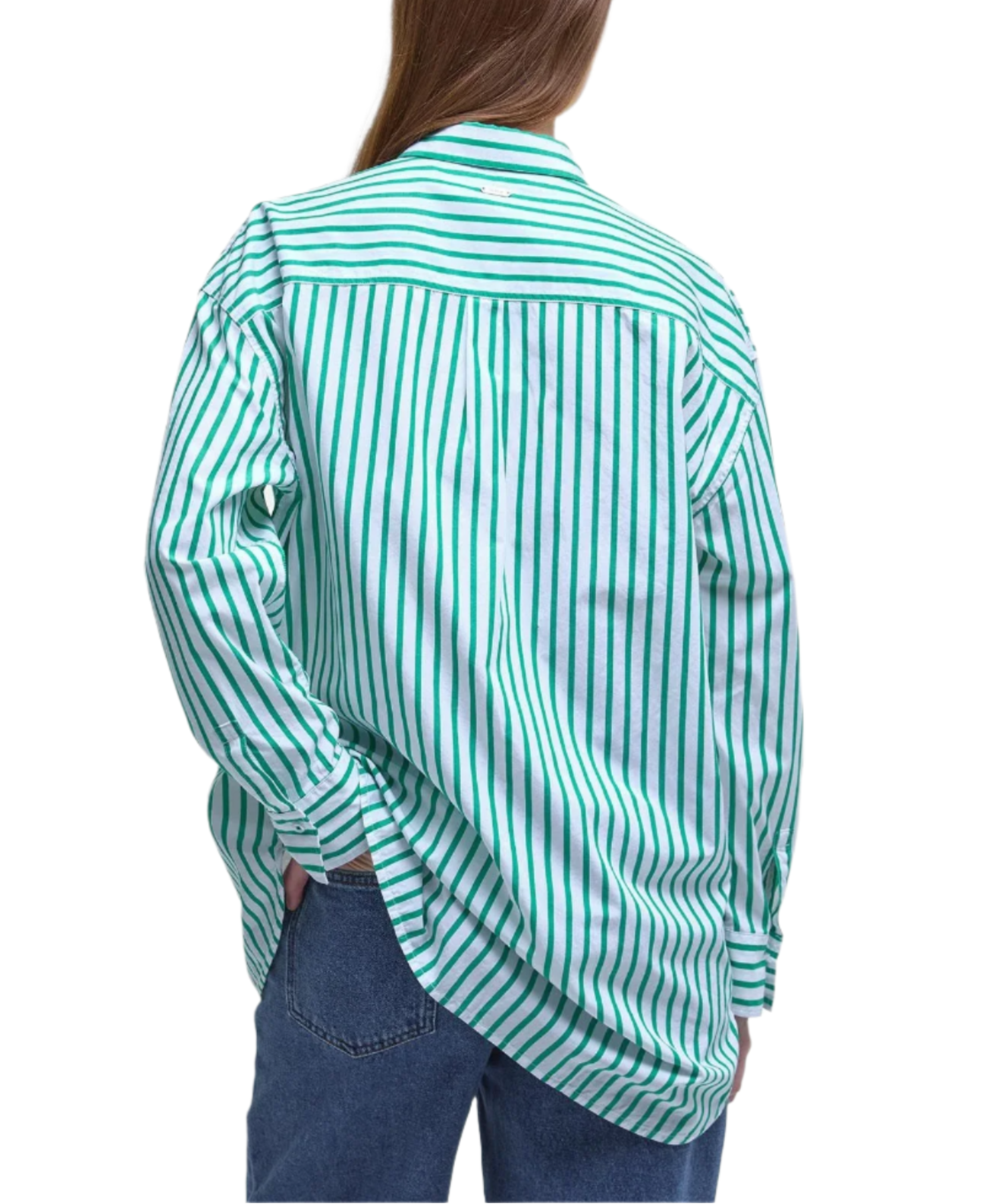 Barbour Womens Nicola Striped Relaxed Long-Sleeved Shirt
