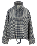 Barbour Womens Bronwyn Gingham Funnel-Neck Showerproof Jacket