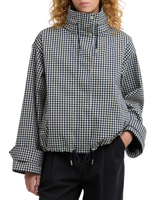 Barbour Womens Bronwyn Gingham Funnel-Neck Showerproof Jacket
