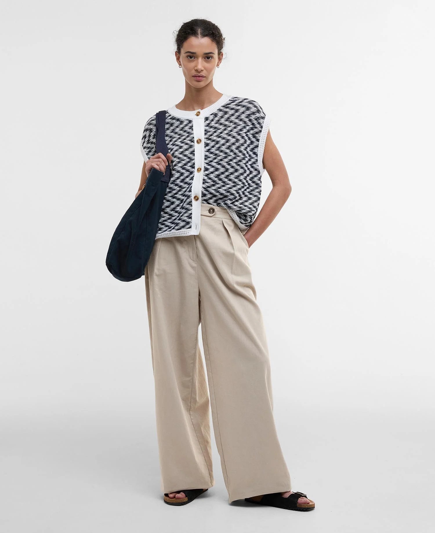 Barbour Womens Lucy Wide-Leg Trousers