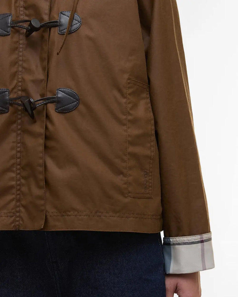 Barbour Womens Myra Waxed Duffle Coat