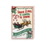Steel Mill & Co. Santa Is Coming To Town Large Book Vase