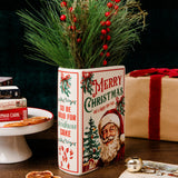 Steel Mill & Co. Santa Is Coming To Town Large Book Vase