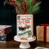Steel Mill & Co. Santa Is Coming To Town Large Book Vase