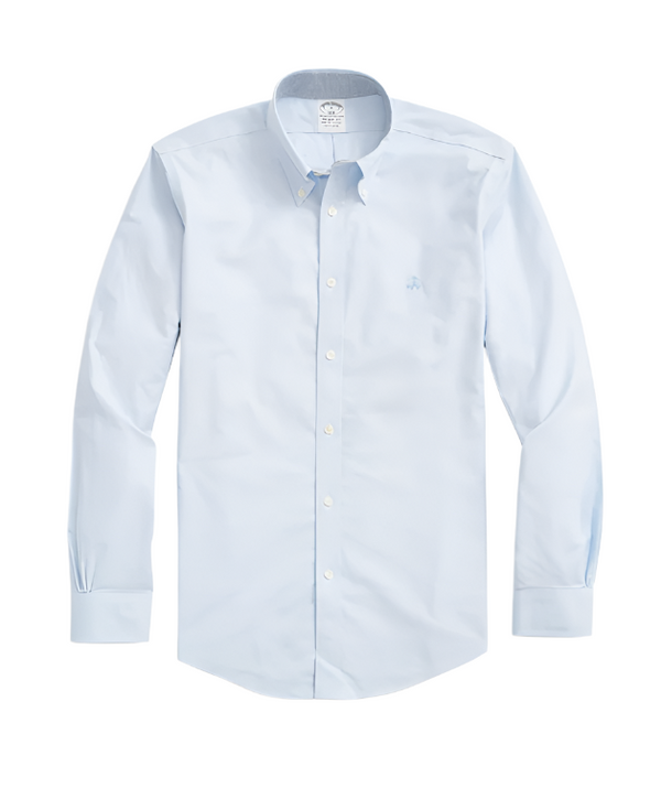 Brooks Brothers Mens Non-Iron Oxford Button-Down Collar Shirt