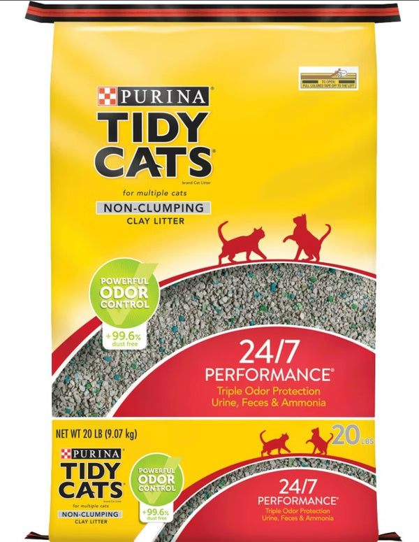 Purina Tidy Cats 24/7 Performance Non-Clumping Cat Litter - 20lbs.