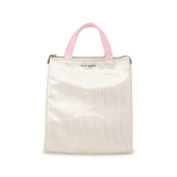 Kate Spade Gold Pinstripe Lunch Bag