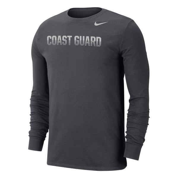 Coast Guard Mens Nike Dri-Fit Cotton Long Sleeve T-Shirt