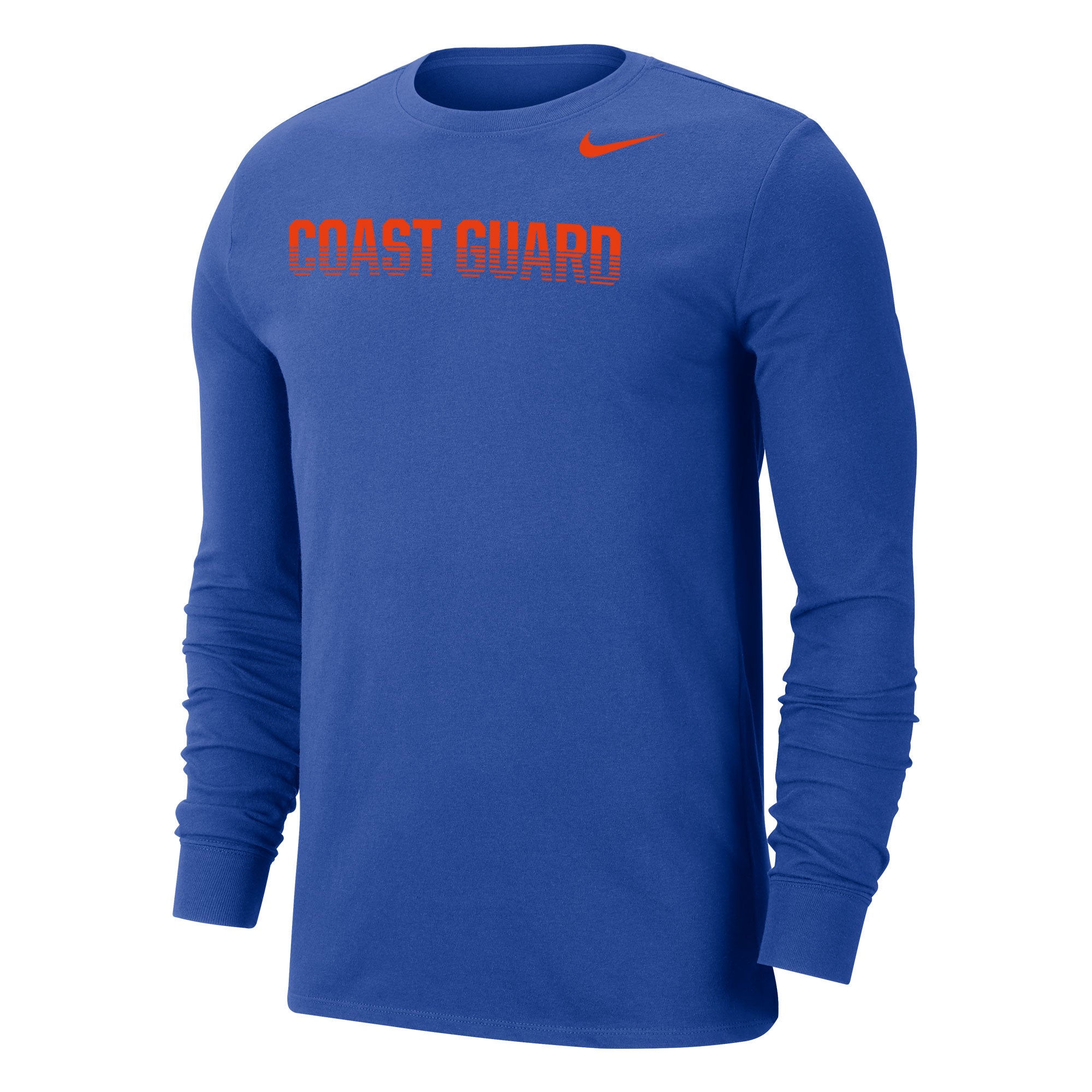 Coast Guard Mens Nike Dri-Fit Cotton Long Sleeve T-Shirt