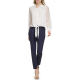 Calvin Klein Womens Chiffon Button Down Top