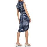 Calvin Klein Womens Printed Ruched Dress