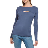 Calvin Klein Womens Cut Out Sweater