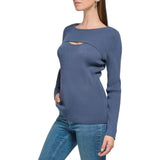 Calvin Klein Womens Cut Out Sweater