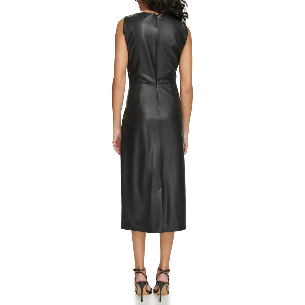 Calvin Klein Womens Paper Sleeveless Dress
