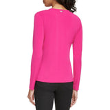 Calvin Klein Womens Matted Jersey Long Sleeve Top