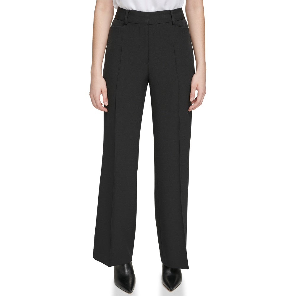 Calvin Klein Womens Stretch Crepe Pants