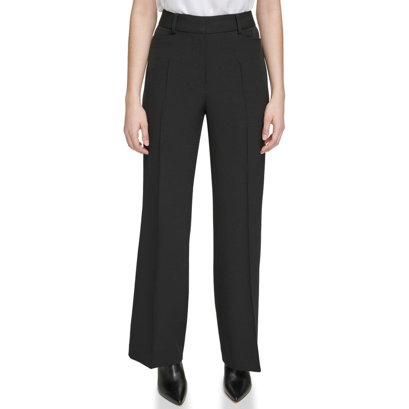 Calvin Klein Womens Stretch Crepe Pants