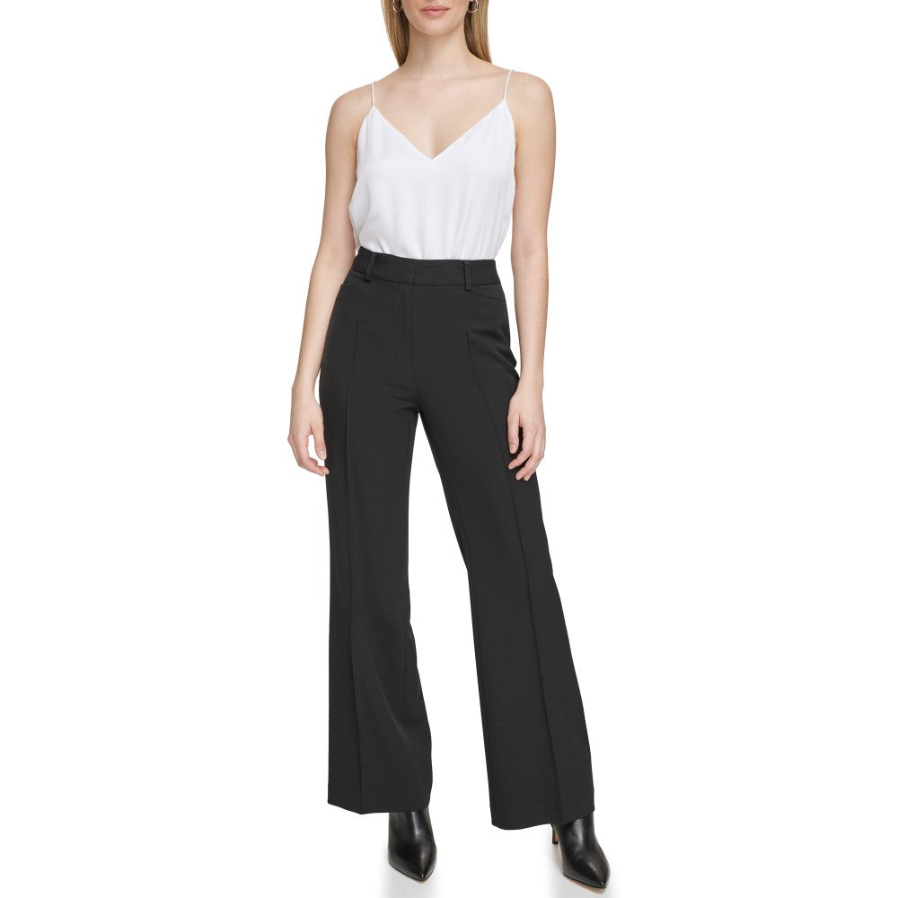 Calvin Klein Womens Stretch Crepe Pants