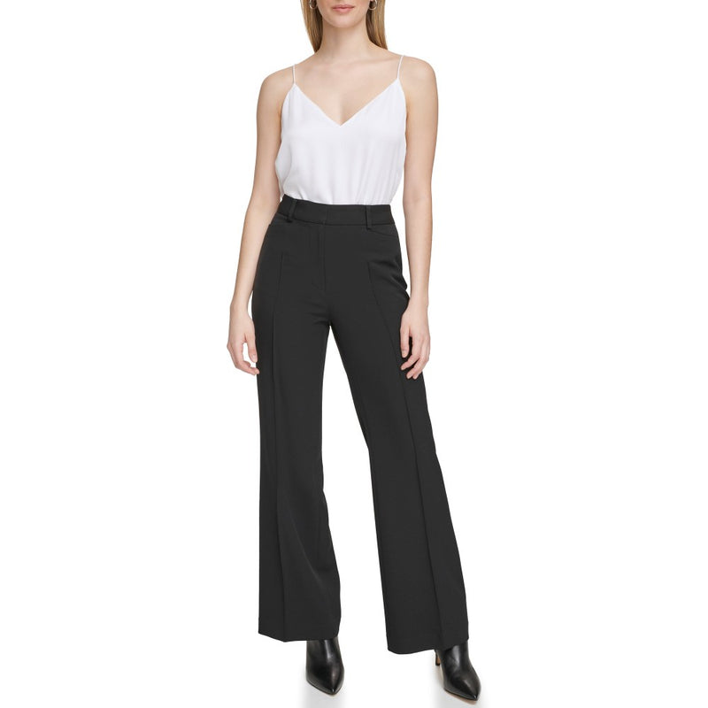 Calvin Klein Womens Stretch Crepe Pants