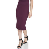 Calvin Klein Womens Pleated Sweater Skirt