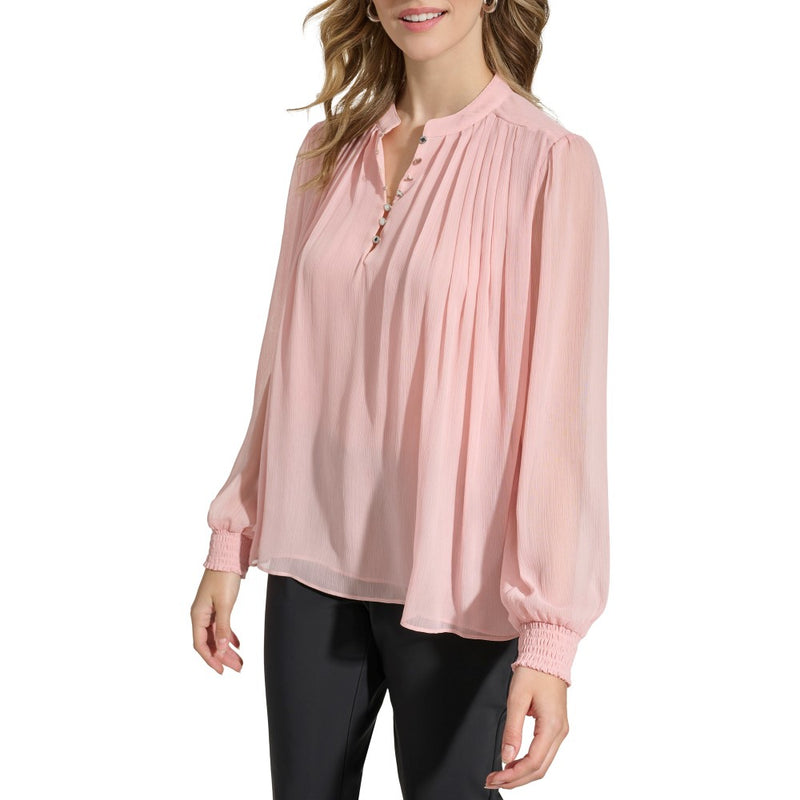Calvin Klein Womens Shirred Long Sleeve Blouse – ShopCGX