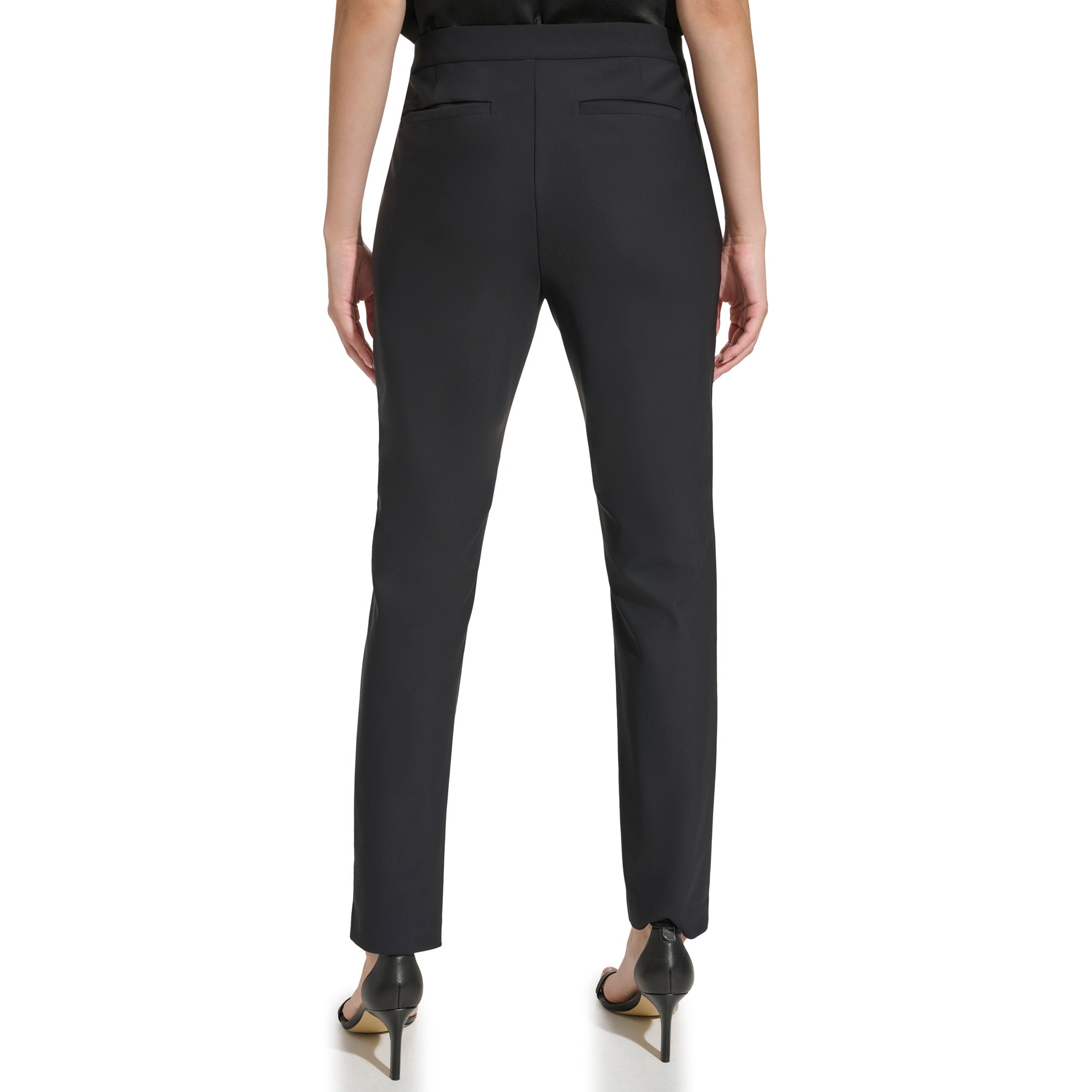 Calvin Klein Womens Precicion Ponte Slim Pants with Seams