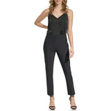 Calvin Klein Womens Precicion Ponte Slim Pants with Seams