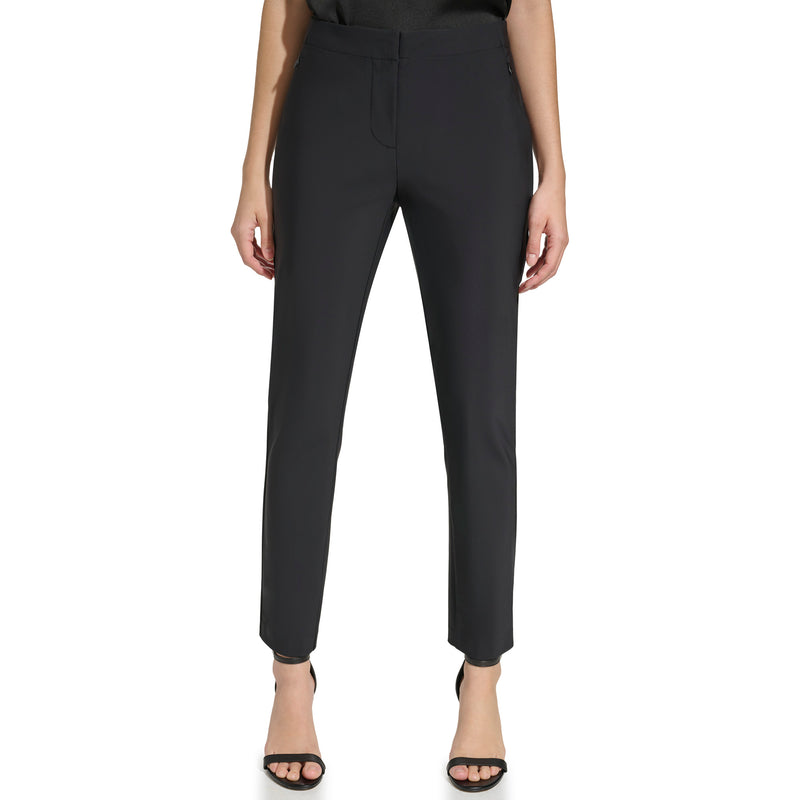 Calvin Klein Womens Precicion Ponte Slim Pants with Seams