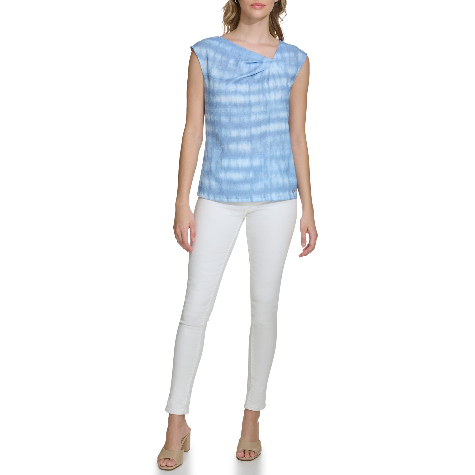 Calvin Klein Womens Rebecca Texture Knit Top