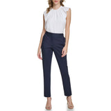 Calvin Klein Womens Satin Stretch Cotton Pants