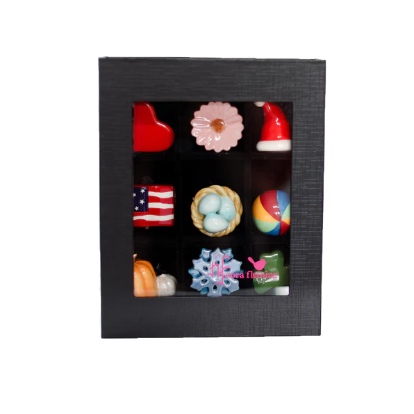 Nora Fleming 9-Piece Black Keepsake Box