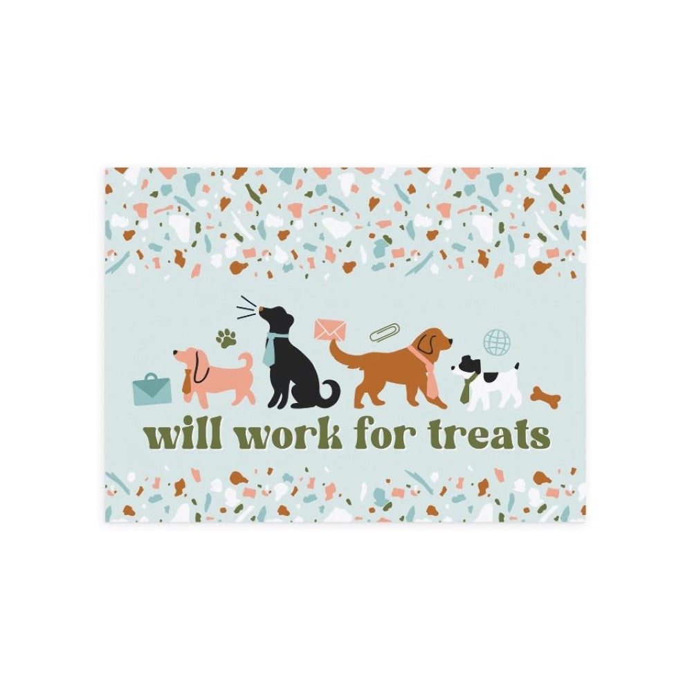 P. Graham Dunn "Will Work For Treats" Pet Mat