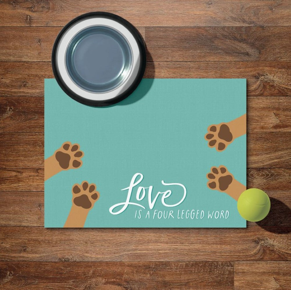 P. Graham Dunn "Love Is A Four Legged Word" Pet Mat