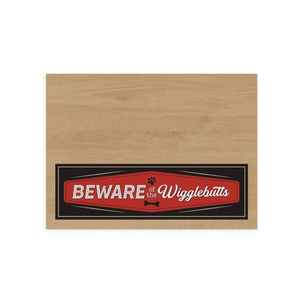 P. Graham Dunn "Beware Of The Wigglebutts" Pet Mat