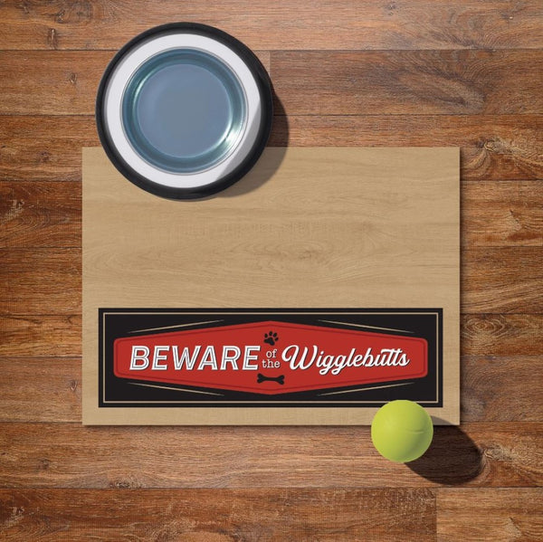 P. Graham Dunn "Beware Of The Wigglebutts" Pet Mat