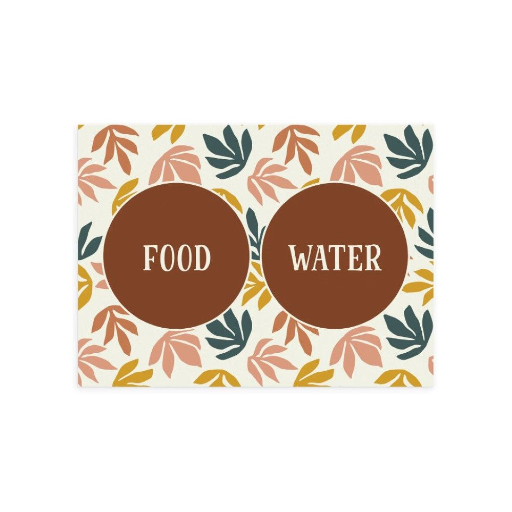 P. Graham Dunn "Food Water" Pet Mat