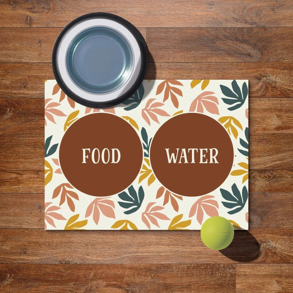 P. Graham Dunn "Food Water" Pet Mat