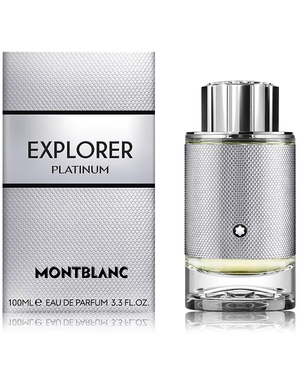 Montblanc Mens Explorer Platinum Eau de Parfum Spray - 3.3 oz.