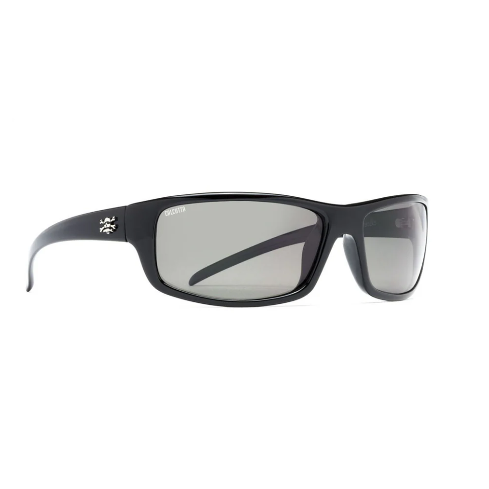 Calcutta Meads Shiny Black Frames - Gray Lens - Polarized Sunglasses