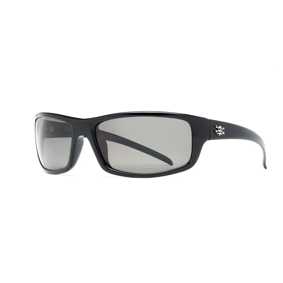 Calcutta Meads Shiny Black Frames - Gray Lens - Polarized Sunglasses