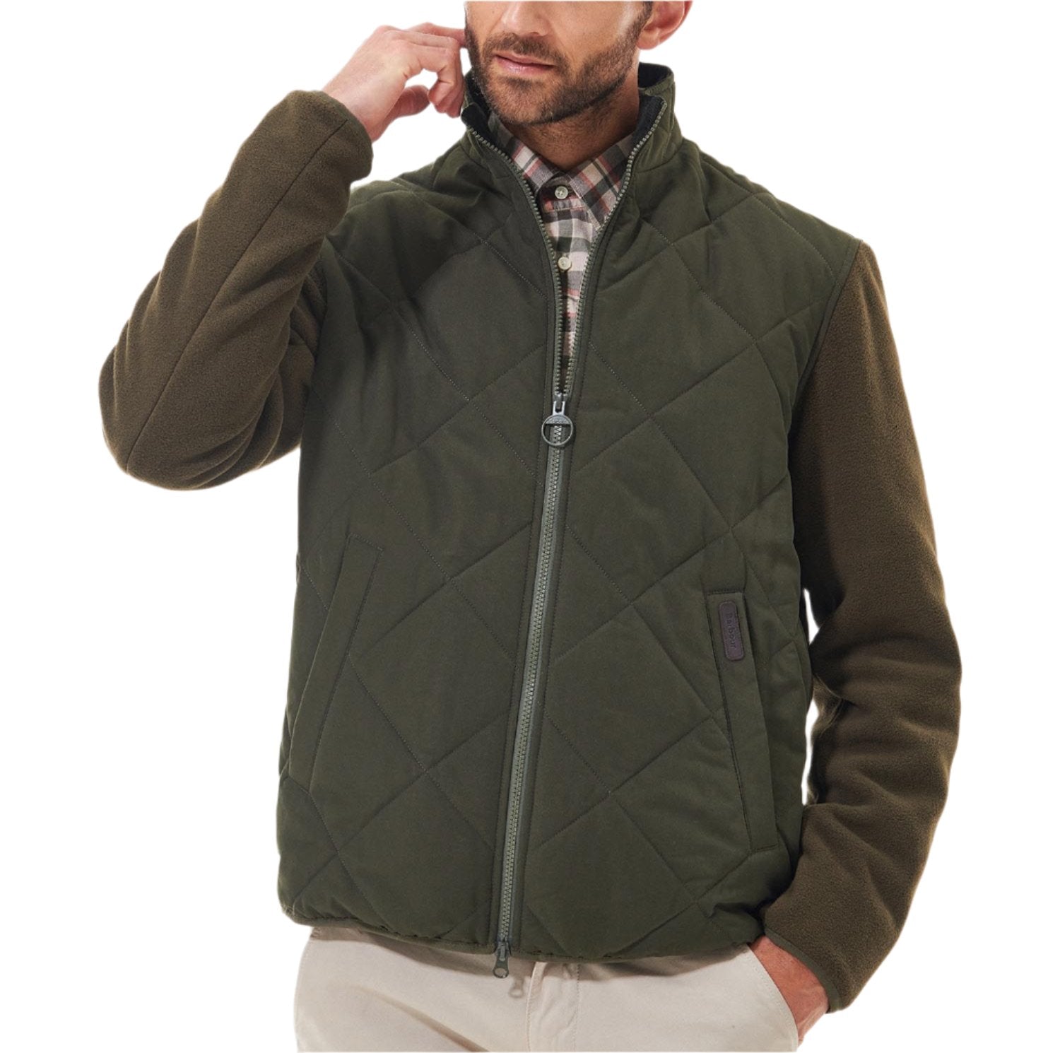 Barbour Mens Hybrid Fleece Jacket