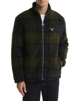 Barbour Mens Tartan Sherpa Fleece Zip Jacket