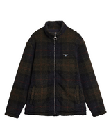 Barbour Mens Tartan Sherpa Fleece Zip Jacket