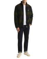 Barbour Mens Tartan Sherpa Fleece Zip Jacket